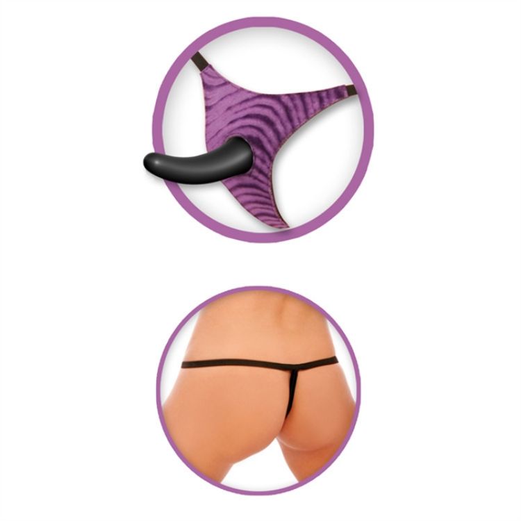 Image de FF VIBRATING STRAP-ON FOR HIM - MAUVE