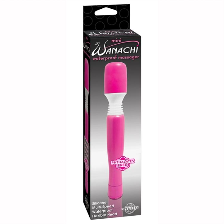 Image de MINI WANACHI WATERPROOF MASSAGER 8'' PINK