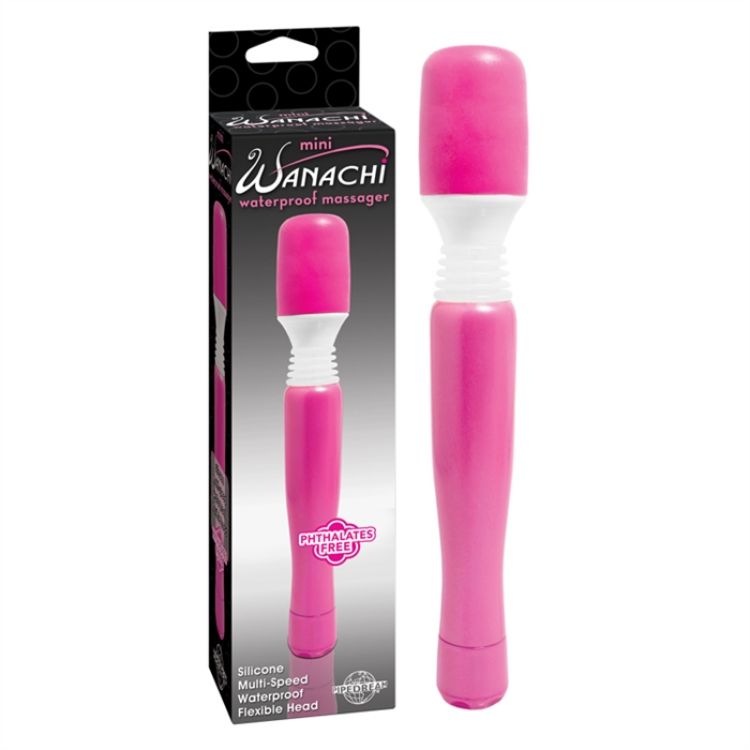 Image de MINI WANACHI WATERPROOF MASSAGER 8'' PINK