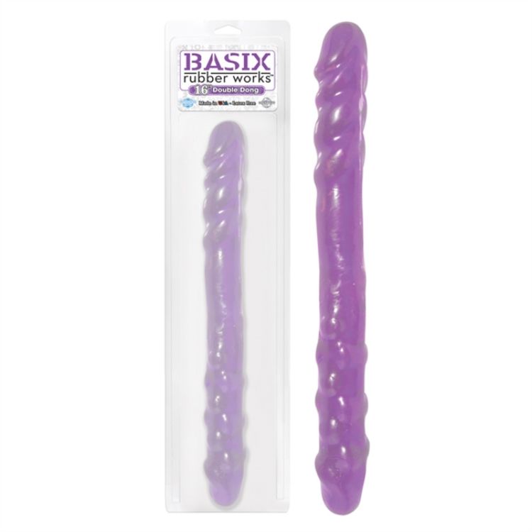 Image de BASIX RUBBER WORKS - 16'' DOUBLE DONG - MAUVE