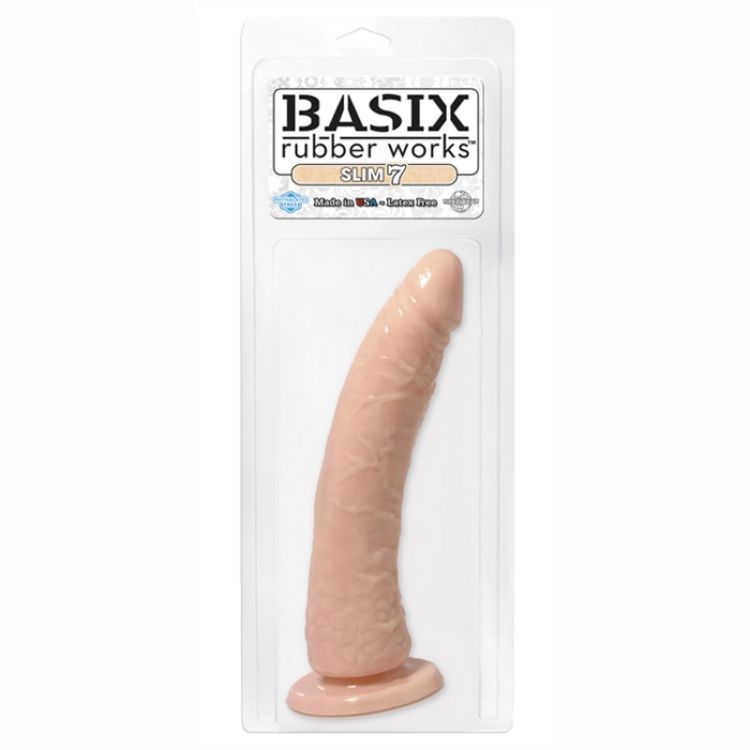 Image de BASIX RUBBER WORKS- SLIM 7'' W/ SUCTION CUP - PEAU