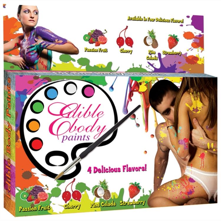 Image de EDIBLE BODY PLAY PAINTS - 4 FLAVORS