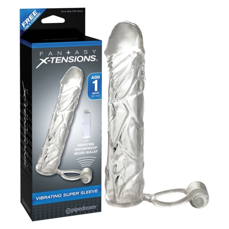 Image de FX - VIBRATING SUPER SLEEVE- CLAIR