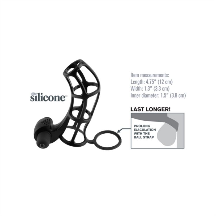 Image de FX - DELUXE SILICONE POWER CAGE- NOIR