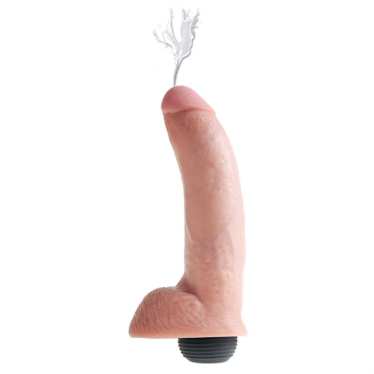 Image de KING COCK 9" SQUIRTING COCK W/ BALLS FLESH