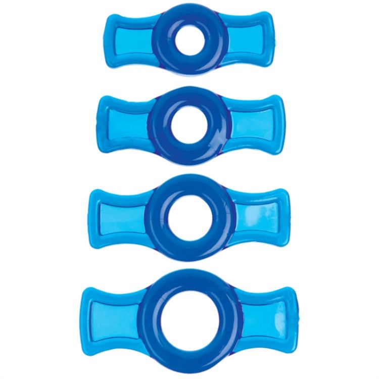 Image de TITANMEN TOOLS COCK RING SET BLEU