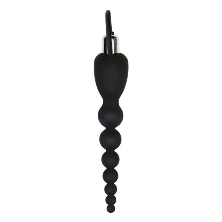 Image de VIBRATING SILICONE ANAL BEADS NOIR