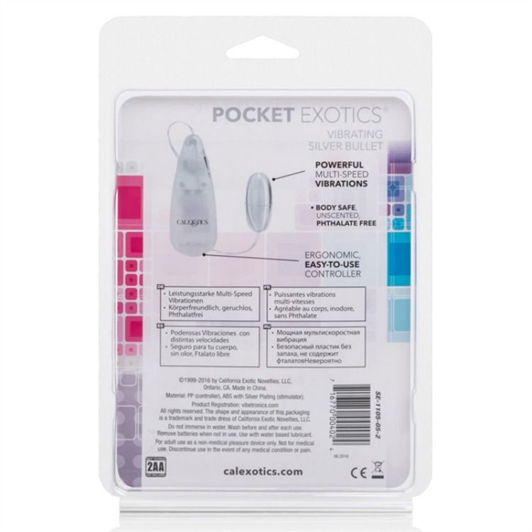 Image de Pocket Exotics Vibrating Silver Bullet