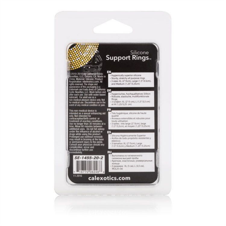 Image de Silicone Support Rings - Clear