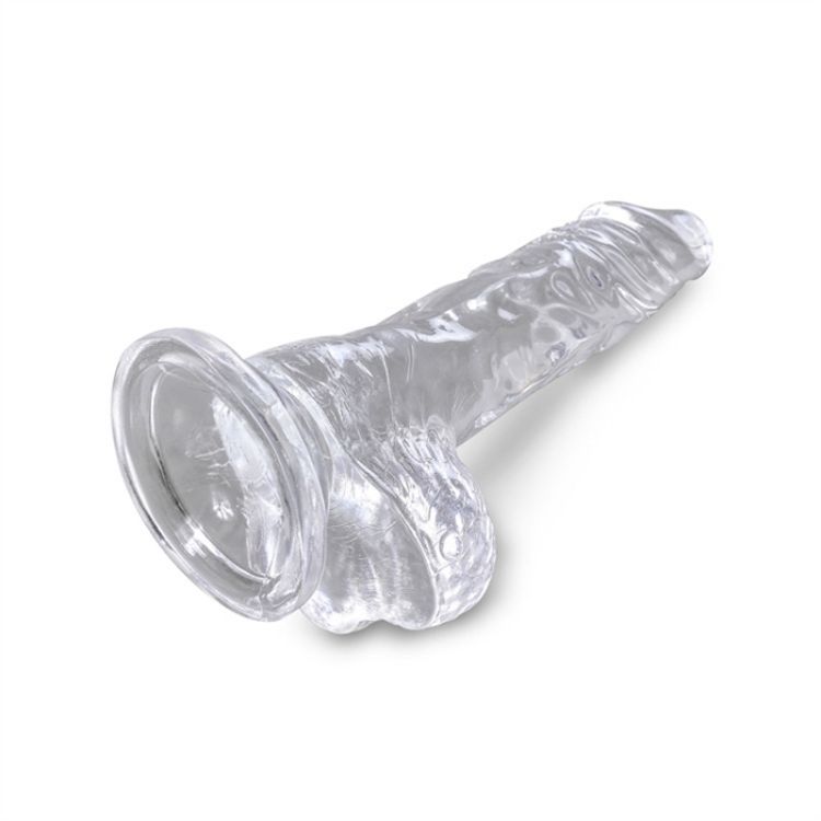 Image de King Cock Clear 4" Cock with Balls