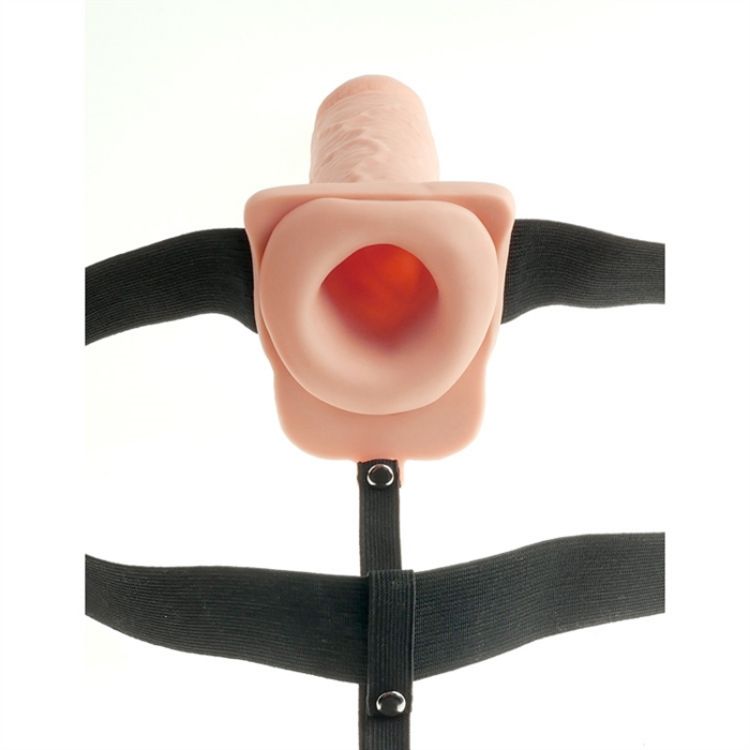 Image de Fetish Fantasy 7" Hollow Rechargeable Strap-on wit