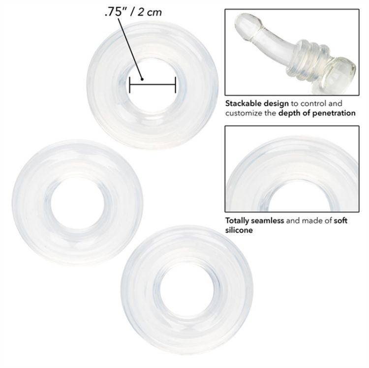 Image de Set of 3 Silicone Stacker Rings