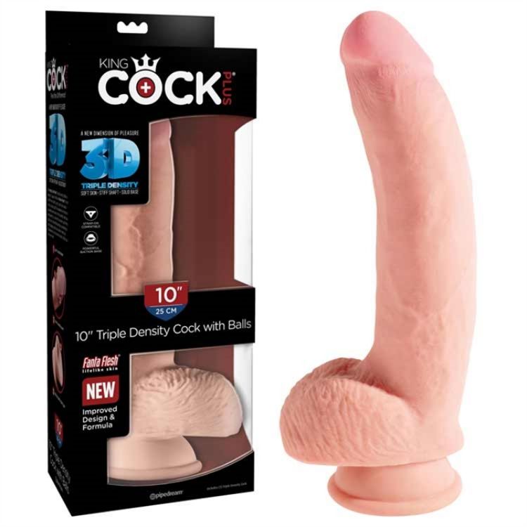 Image de King Cock Plus 10" Triple Density Cock with Balls