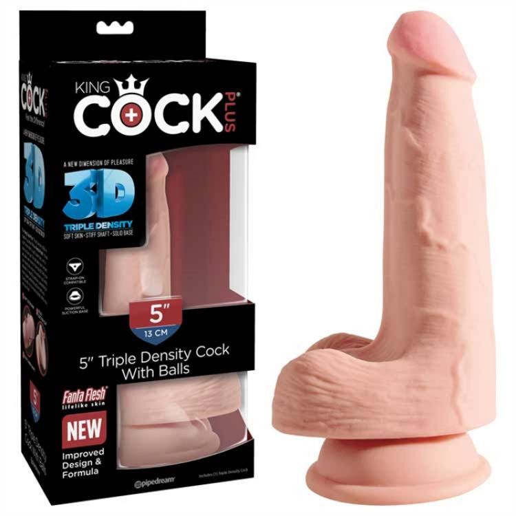 Image de King Cock Plus 5" Triple Density Cock with Balls -