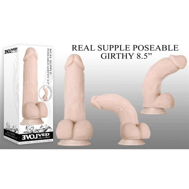 Image de REAL SUPPLE POSEABLE GIRTHY 8.5"