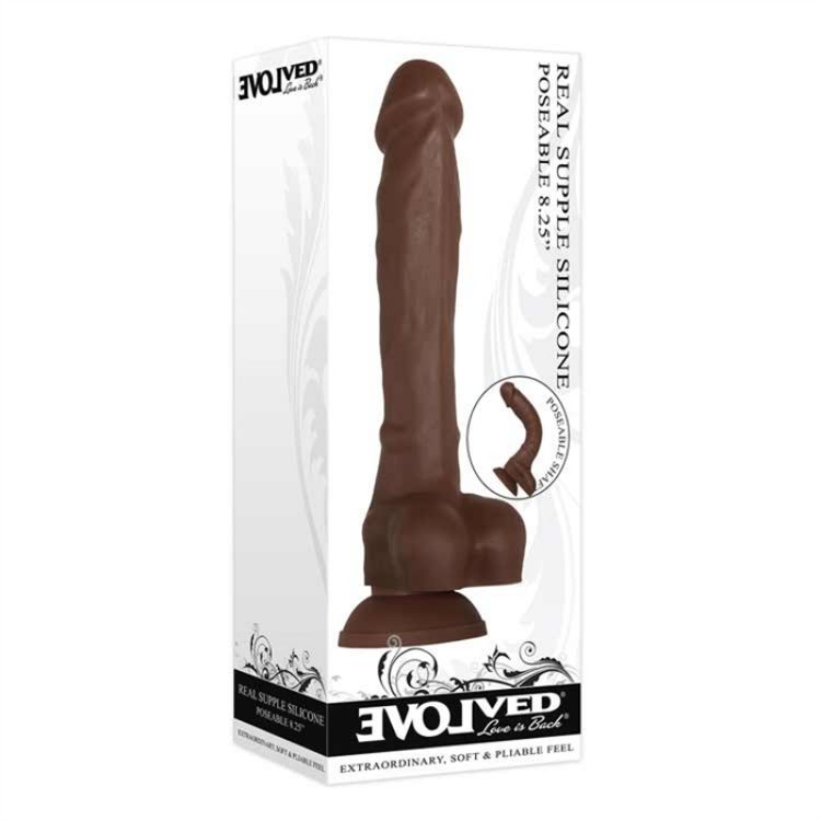 Image de REAL SUPPLE SILICONE POSEABLE DARK 8.25"