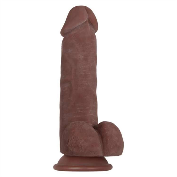 Image de REAL SUPPLE POSEABLE GIRTHY DARK 8.5"