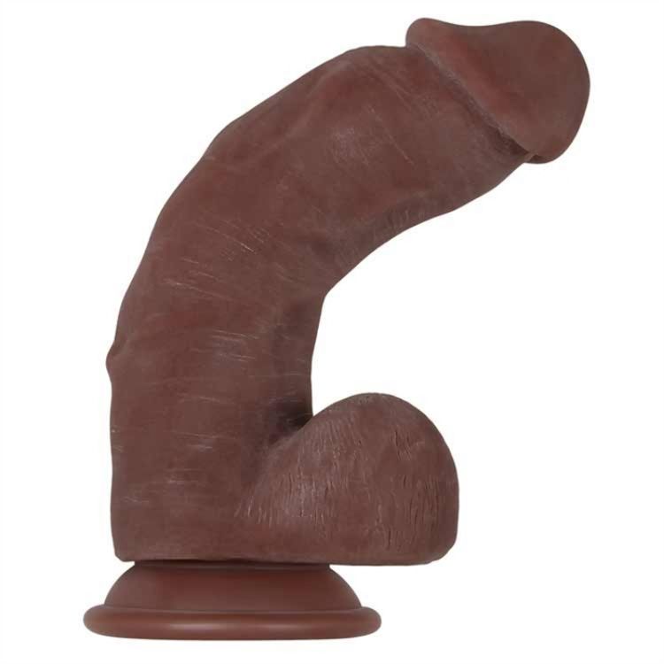 Image de REAL SUPPLE POSEABLE GIRTHY DARK 8.5"