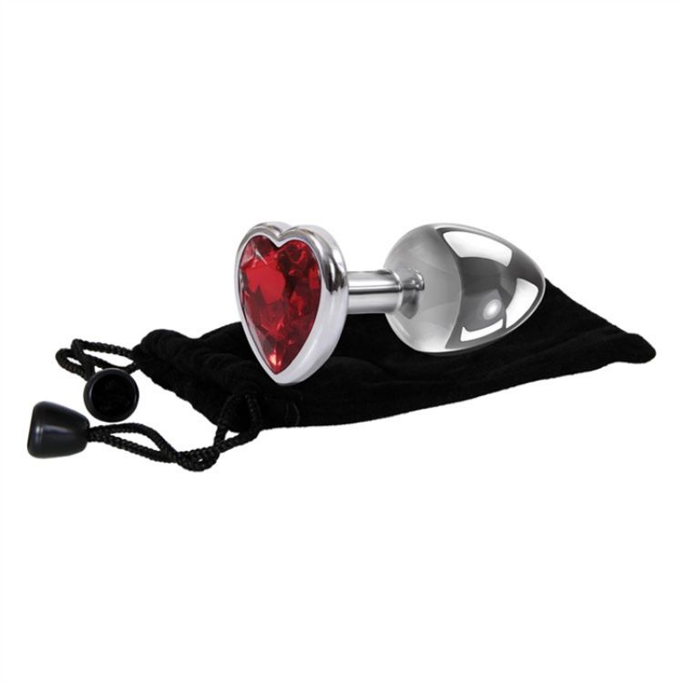 Image de LARGE RED HEART GEM ANAL PLUG