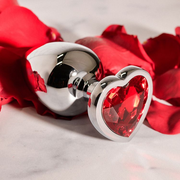 Image de LARGE RED HEART GEM ANAL PLUG