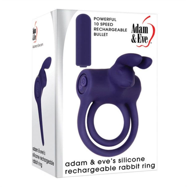 Image de ADAM & EVE'S SILICONE RECHARGEABLE RABBIT RING