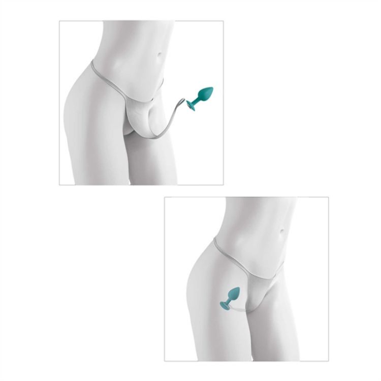 Image de Crotchless Secret Gem (XL-2XL) White