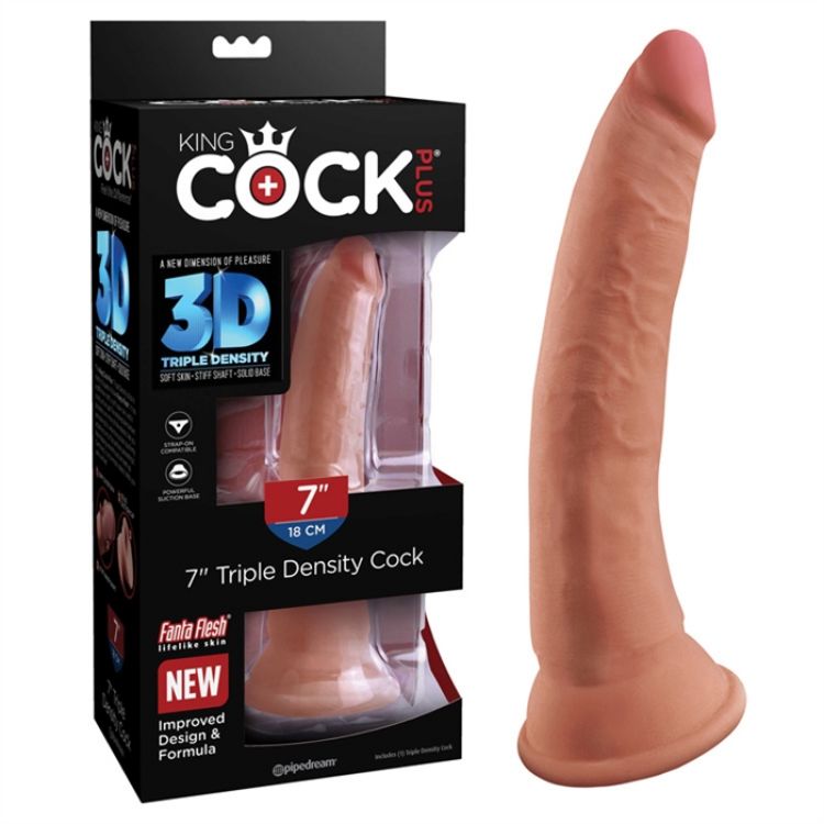 Image de King Cock 7" Triple Density Cock -Tan