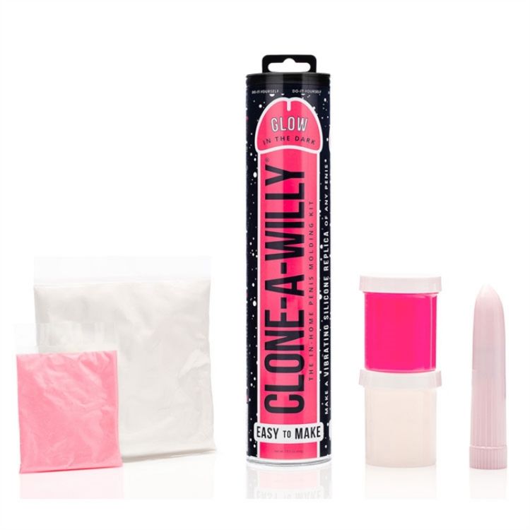 Image de Clone-A-Willy HotPink Glow in the Dark - Silicone