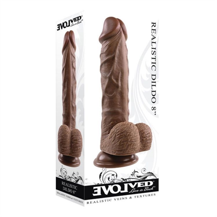 Image de Realistic Dildo 8" Dark