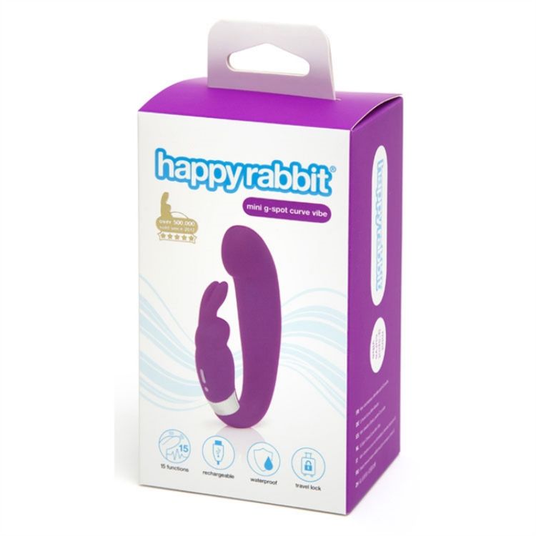 Image de Happy Rabbit - G-Spot Clitoral Curve Mini Vibe