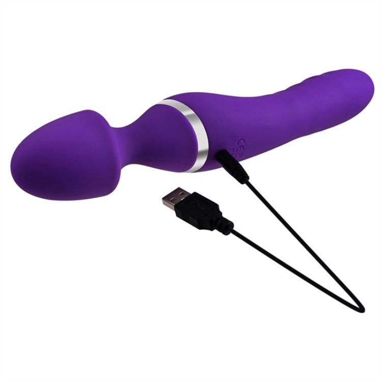 Image de The Dual End Twirling Wand - Silicone purple