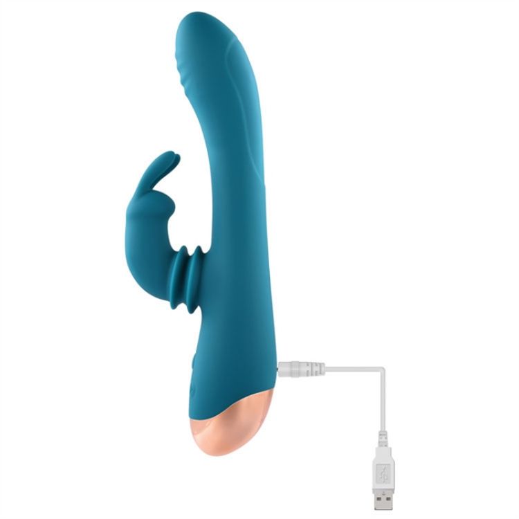 Image de Shimmy & Shake Velvet Rabbit - Silicone Teal