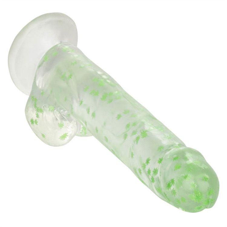 Image de NB - I Leaf Dick Glow-In-The-Dark Weed Leaf Dildo