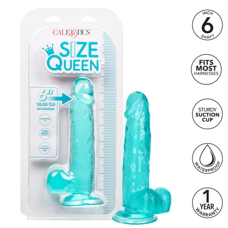 Image de Size Queen 6" / 15.25 cm - Blue