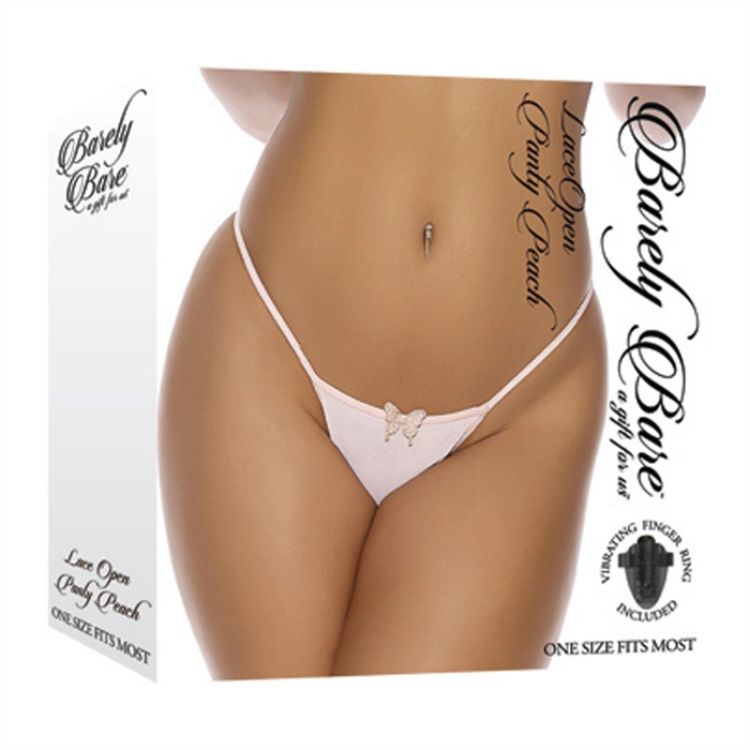 Image de Lace Open Panty - Peach