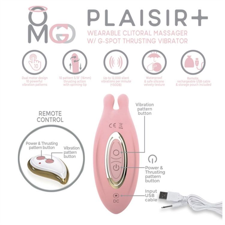 Image de OMG - Plaisir+ Clitoral Massager w/ Thrusting Vib.