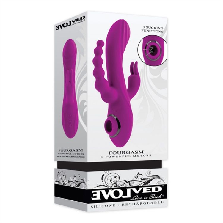 Image de Fourgasm - Silicone Rechargeable - Purple