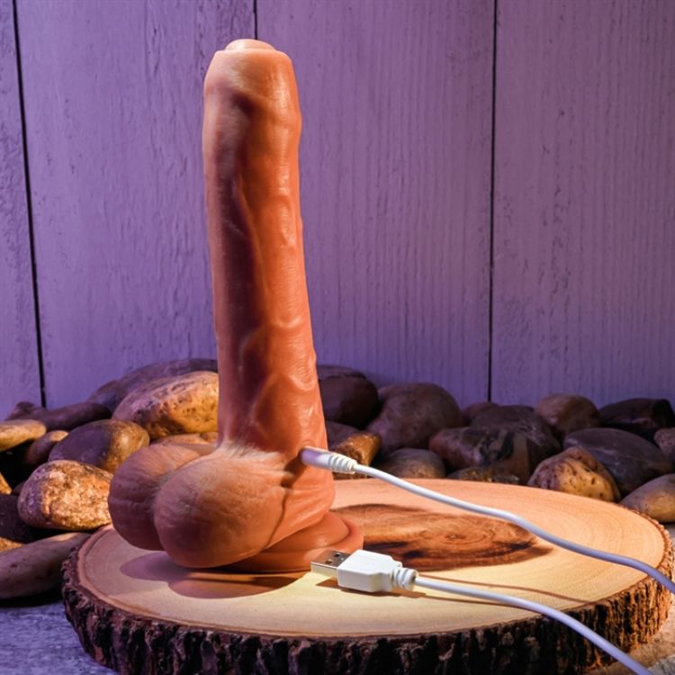 Image de Peek a Boo Vibrating Dildo - Dark