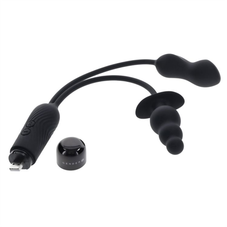 Image de Double My Pleasure - Silicone Rechargeable - Black