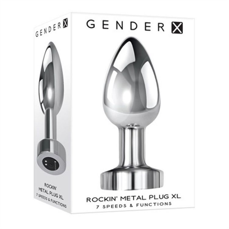 Image de Rockin Metal Plug XL - Rechargeable - Silver