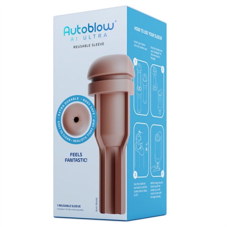 Image de Autoblow AI Ultra Anus Sleeve - Brown