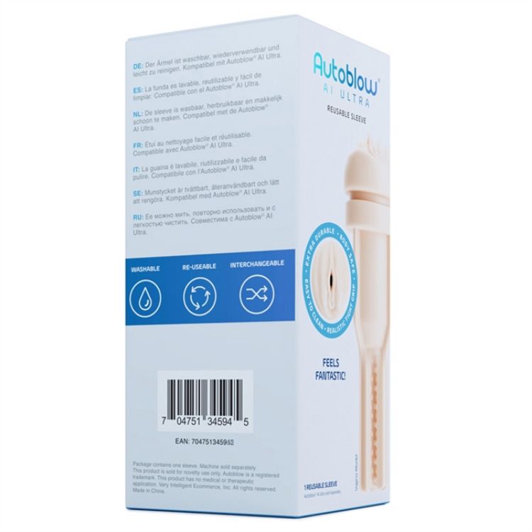 Image de Autoblow AI Ultra Vagina Sleeve - Beige