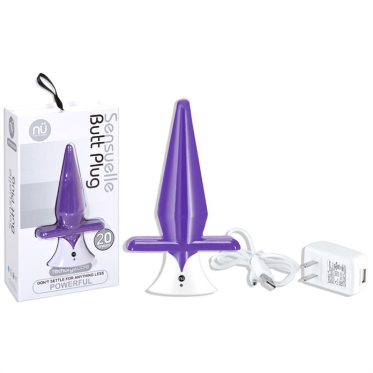 Image de SENSUELLE BUTT PLUG MAUVE RECHARGEBLE - cadeau avec achat