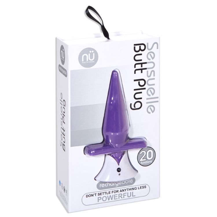 Image de SENSUELLE BUTT PLUG MAUVE RECHARGEBLE - cadeau avec achat