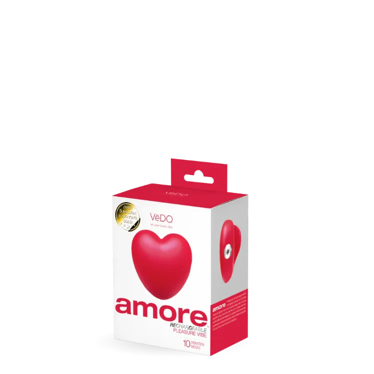 Image de Amore -Rechargeable Pleasure Vibe- Metallic Red - Vedo